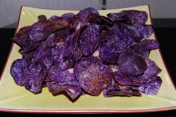 Chips de vitelotte