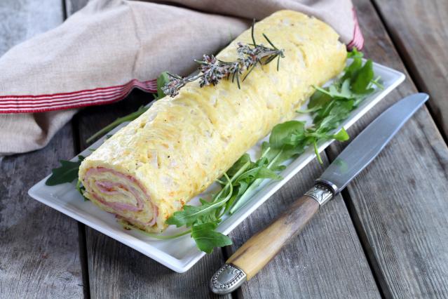 Roule de pomme de terre au jambon